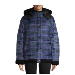 EV1 Plaid Puffer Jacket Size XXL